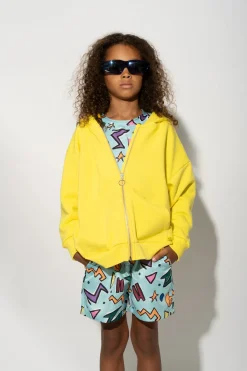 YELLOW JACKET WITH EMBROIDERED LOGO