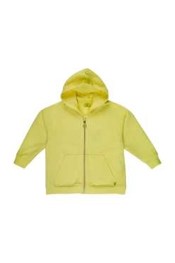 YELLOW JACKET WITH EMBROIDERED LOGO