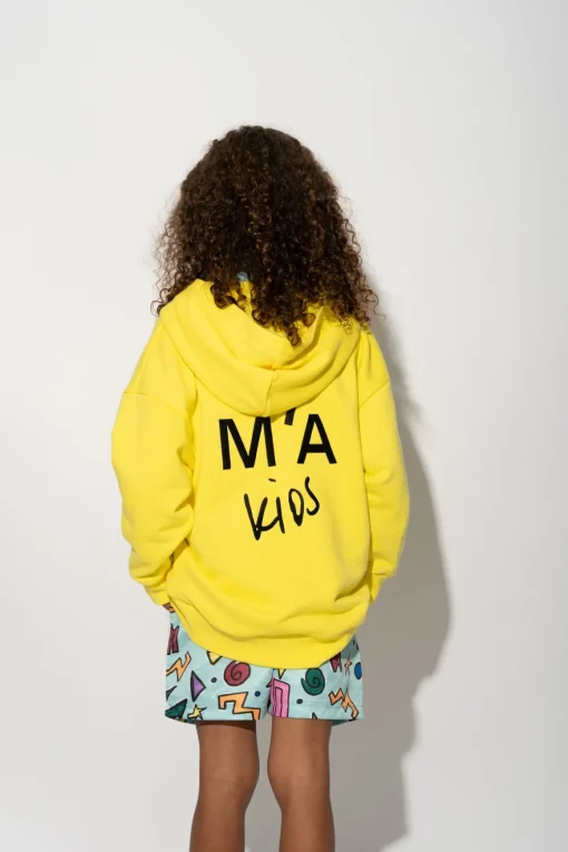 YELLOW JACKET WITH EMBROIDERED LOGO