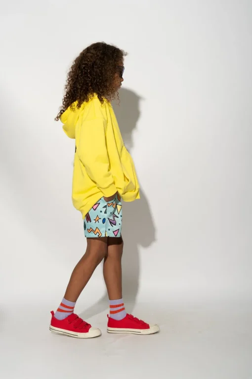 YELLOW JACKET WITH EMBROIDERED LOGO