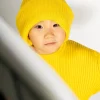 YELLOW MERINO KNIT BEANIE
