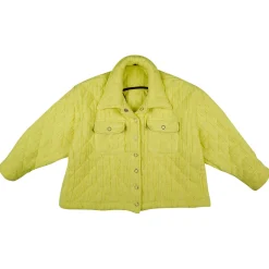 YELLOW OVERSIZED PADDED SHIRT