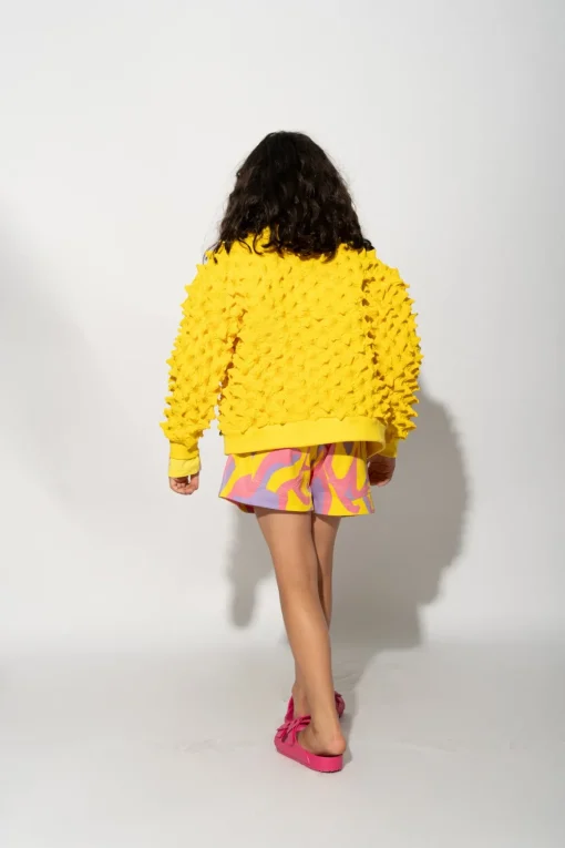 YELLOW SPIKE CARDIGAN